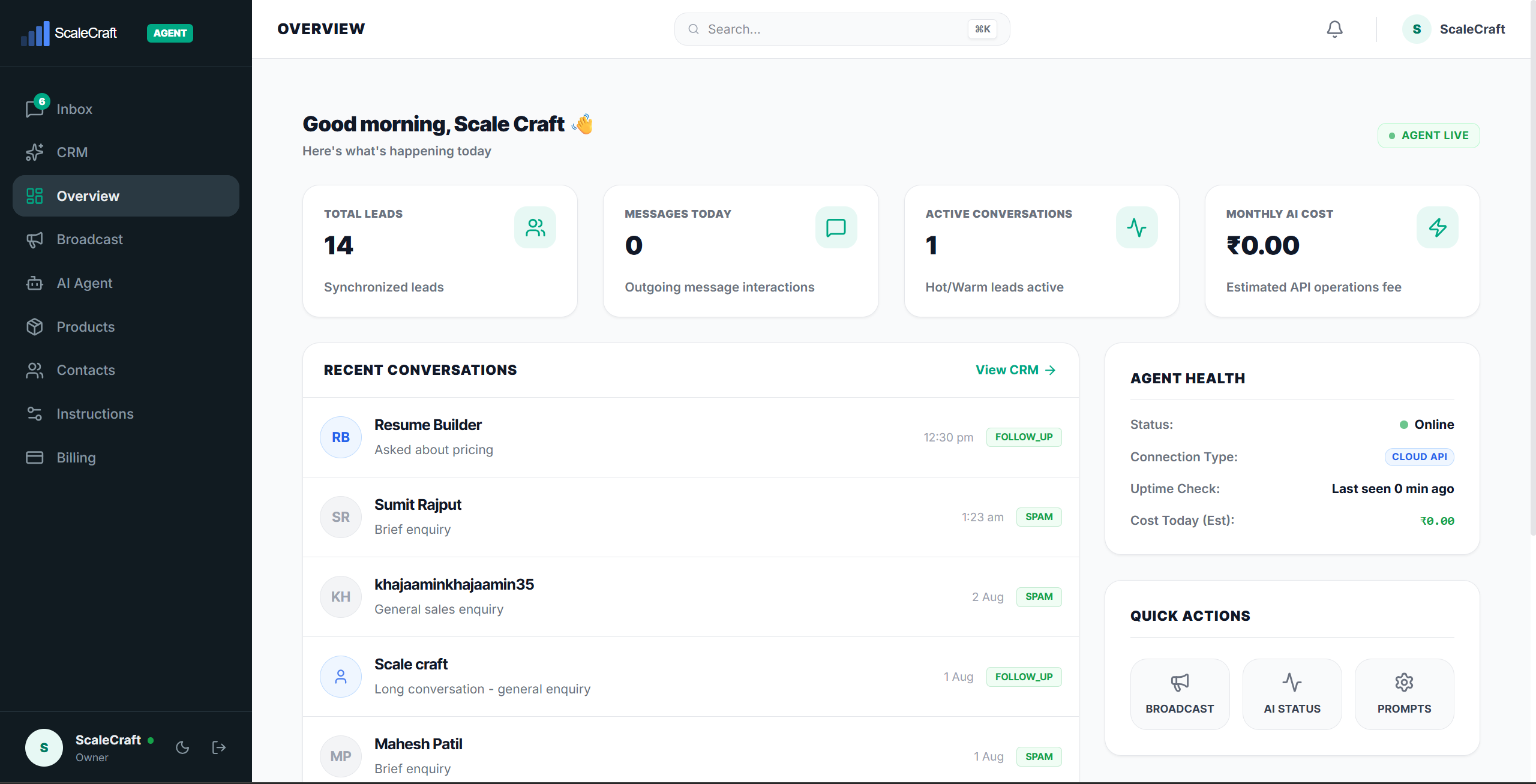 ScaleCraft Agent — Managed SaaS media 4