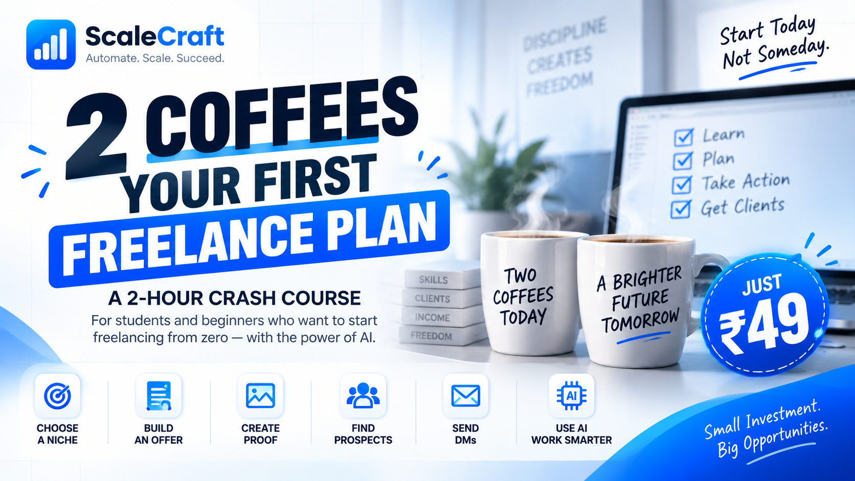 2 Coffees → Your First Freelance Plan